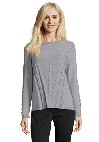 Betty Barclay 6726/0447 suéter, Gris (Grey Melange 9707), 38 (Talla del Fabricante: 36) para Mujer