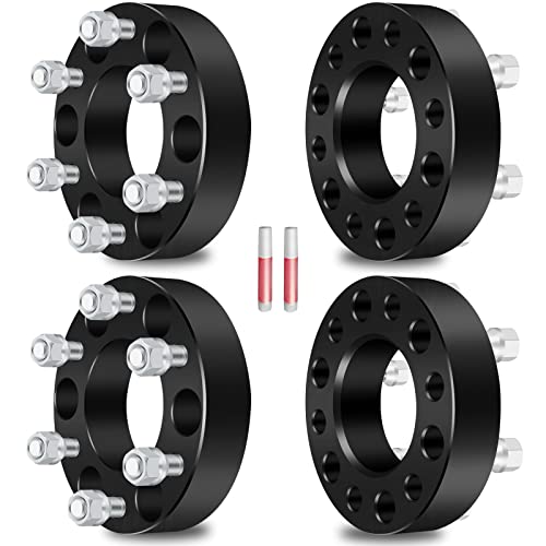 Abrillvt 6x135 Wheel Spacer 1.5 inch 4PCS Thread Size 14x2.0 Wheel Adapter Compatible for Ford for F-150 04-14 for Expedition 03-14 for Lincoln for Navigator 03-14 for Mark LT 06-14