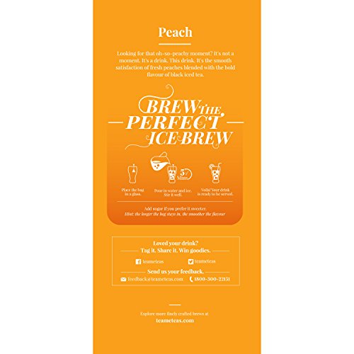 Image of TE-A-ME Peach Ice Tea - 18 Tea Bags | Ice Tea | Iced Tea | Peach Iced Tea | Sugar Free (Pack of 2)