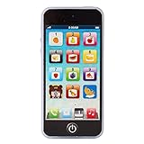Sujosa Yphone, Pretend Smart Mobile Toy Phone for Toddler Baby & Kids, Musical English Learning Preschool Education Electronic Cell Phone Gift for Boys & Girls (Black)