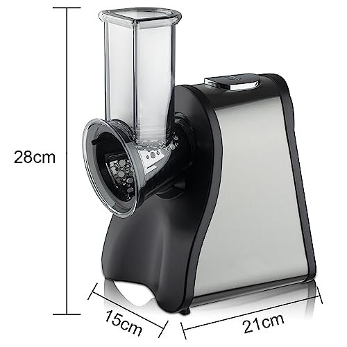 Rallador eléctrico rotativo 200W con 4 conos intercambiables miniatura 5