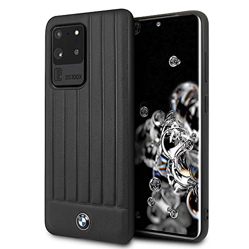 CG MOBILE BMW Coque Rigide en Cuir pour Samsung Galaxy S20 Noir