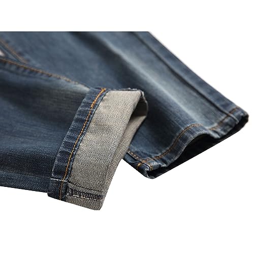 Jean déchiré homme droit plissé casual regular fit stretch - 6