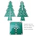 3D Christmas Tree LED DIY Kits, 4.5-5V Circuit Board Kit Decorative PCB Stereo Christmas Tree Electronic Components for Soldering Practice (Three-color DIY set)