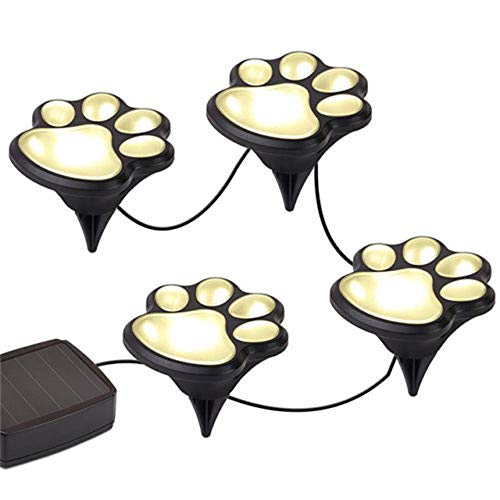 Beonzale - 4 luces solares LED para jardín o exterior, superbrillante, para caminos