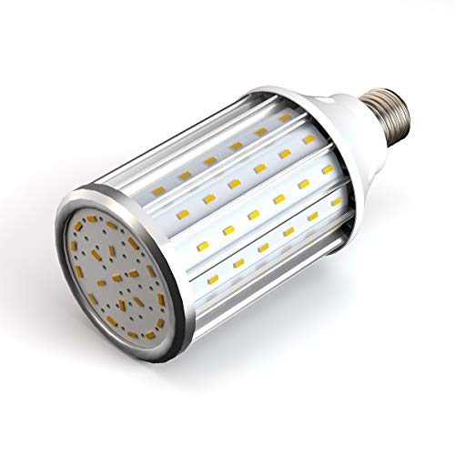 Mainen Ampoules LED E27 35W 3000K 3450LM 108X5730SMD Ampoule de Maïs,350W Ampoule de haute puissance en aluminium de conversion,réverbère de LED, 360 degrés projecteur, pour le garage, allée Cover