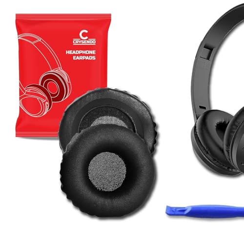 Crysendo Compatible with ZEBRONICS Zeb-Bang Headphones (70mm, 7cm) Ear Cushion | Replacement Headset Ear Cushion Pads (Black)