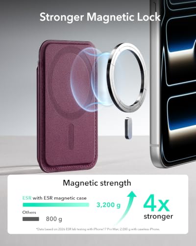 Image of ESR for MagSafe Wallet, 5 Card Holder for Phone Case, RFID Blocking