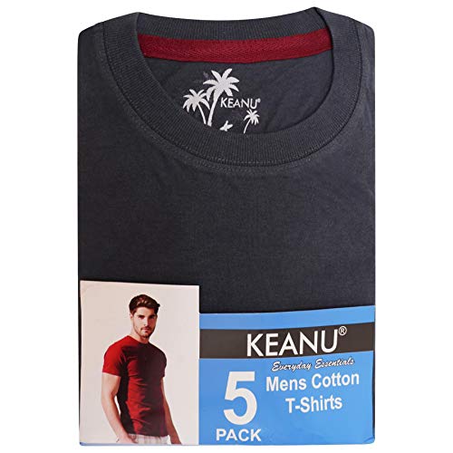 5 Pack Mens T Shirts - Everyday Essentials- KM168-M - Medium Multi - Image 2