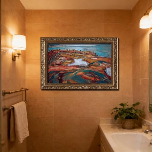 Impression sur toile Edvard Munch avec cadre suspendu chic - 6
