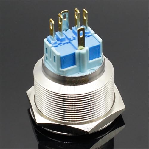 Bouton-poussoir lumineux bleu 30mm pour identifier facilement vos commandes dans le noir