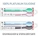 MONEE Stocking Stuffers for Babies - Cute Character Baby Spoons for 6 Months + 1 Year Old - Gentle Silicone Dishwasher Safe Baby Utensils - Infant Girl Boy Baby Christmas Gifts New Born