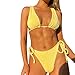Delantal Bikini Estampado de Tela Bikini Color Traje de baño Mujer Cruz Dos Piezas 2 Paquetes Traje de baño Ropa de Playa Traje de baño Bikinis Correa Bikini Braguita Bikini Mujer