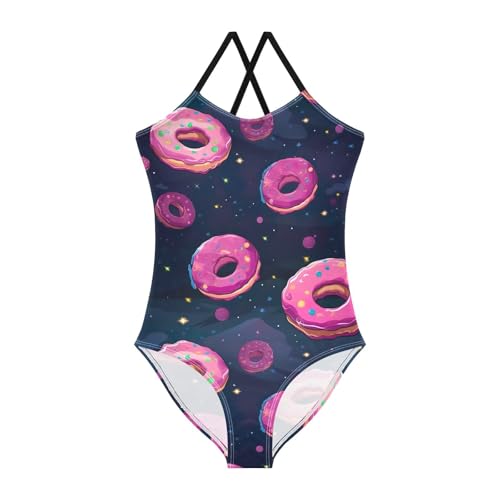 Rose Red Donuts Girls One Piece Swimsuit Beach Swimwear 20849334