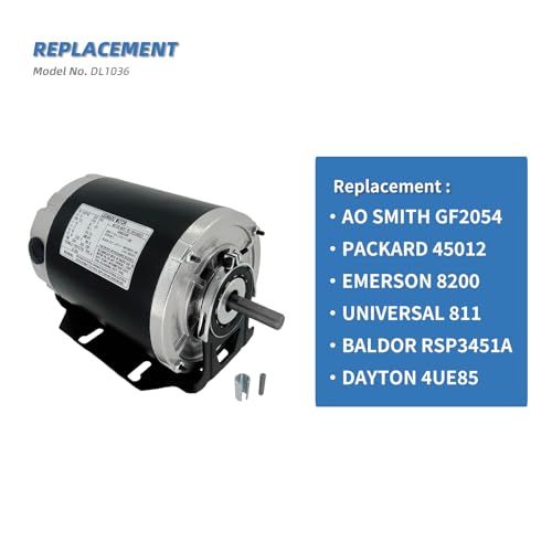 GF2054 1/2HP Electric Motor 115V 1725RPM 60Hz 48FR Belt Drive Blower Motor - Image 4