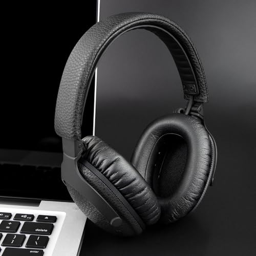 Almohadillas de repuesto SOULWIT para auriculares Marshall Monitor III (edición 3.0) ANC, cojines para orejas con cuero proteínico suave y espuma viscoelástica de alta densidad - Negro miniatura 7