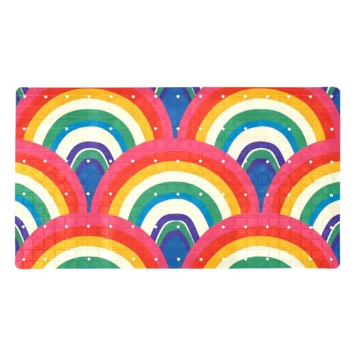Tapis de bain antidérapant arc-en-ciel absorbant et séchage rapide - 2
