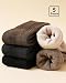 Jeasona 5 Paare Wandersocken Damen 35-38 Thermosocken Warme Socken