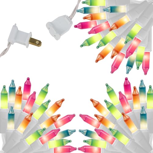 LJLNION 3 Sets Easter String Lights, 150 Count 30 FT Each White Wire Mini Pastel Fairy Lights, 120V UL Certified Connectable Xmas Lights for Garden Patio Holiday Party Outdoor Decoration, Multicolor