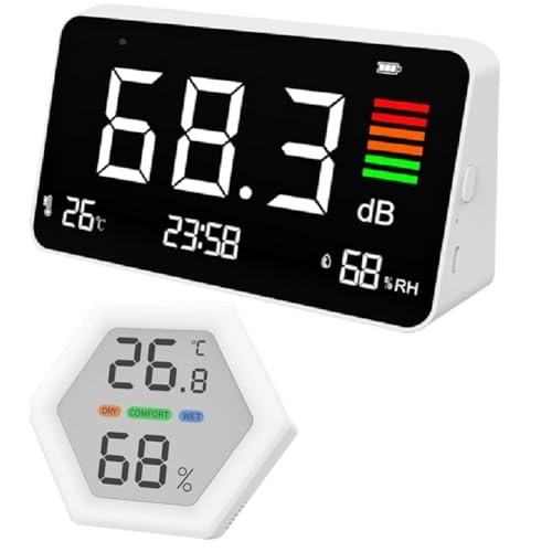 Mètre de niveau sonore numérique LCD contre les nuisances sonores de table