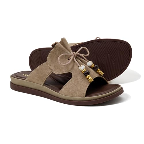 Image of UBFEN Womens Slides Comfortable Slip On Sandals