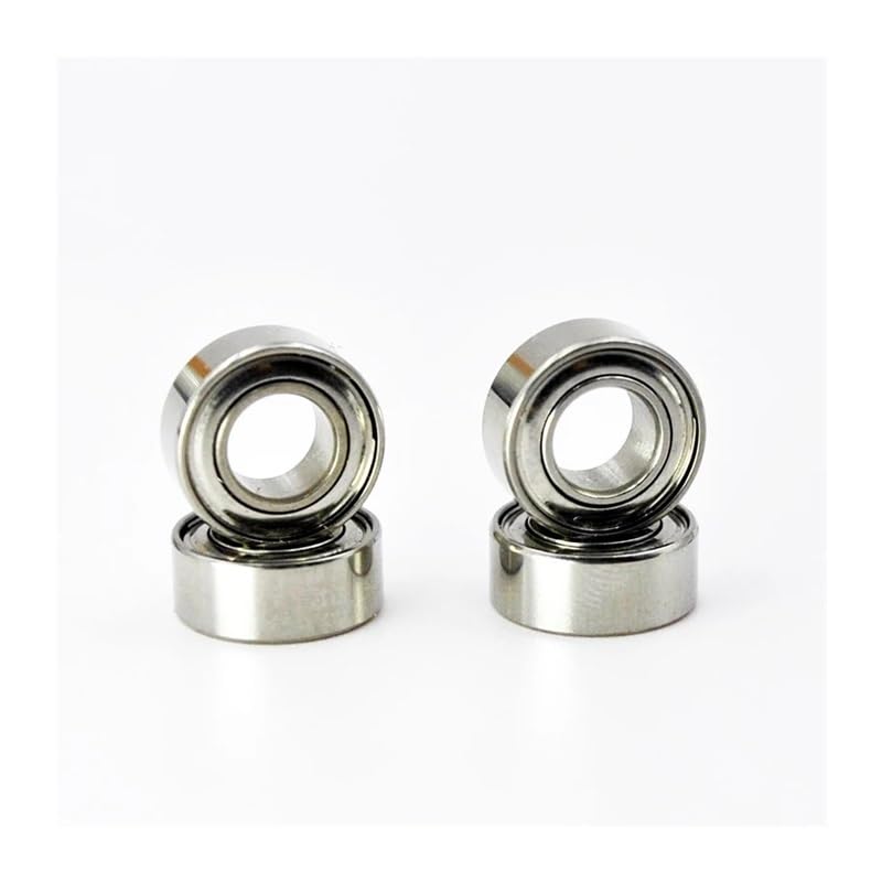 Rodamientos de Bolas de Ranura Profunda, Rodamiento cerámico híbrido S623 Acero Inoxidable 623 3x10x4 mm Pesca giratoria(2Pcs)