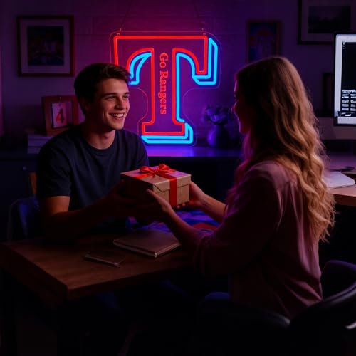 Image of Baseball Neon Sign for Wall Decor Dimmable Baseball Team Neon Light for Man Cave Birthday Gifts for Fans Led Sport Sign for Sport Bar Club Party Garage Boys Bedroom Decor Art Size 13.7 * 12.9(FMA089)
