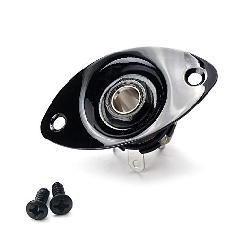 WLDJXLGL Metal Oval Guitar Jack Plate 1/4