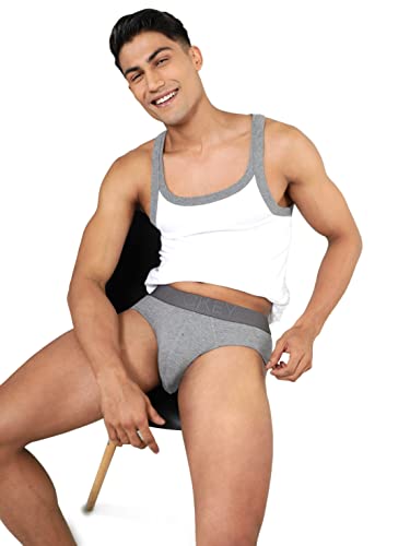 Image of Jockey LM05 Men Bamboo Cotton Elastane Stretch Breathable Mesh Brief with StayDry Treatment
