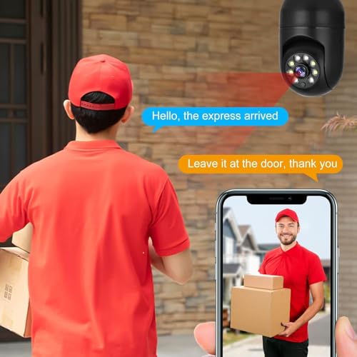 Image of TP PLUS 3MP WiFi Black Light Bulb CCTV Camera for Home Indoor | Full HD | 360 Rotation | Night Vision | Motion Detection | Two Way Audio | Wireless Light Camera with Mobile App V380 Pro (Black Light)