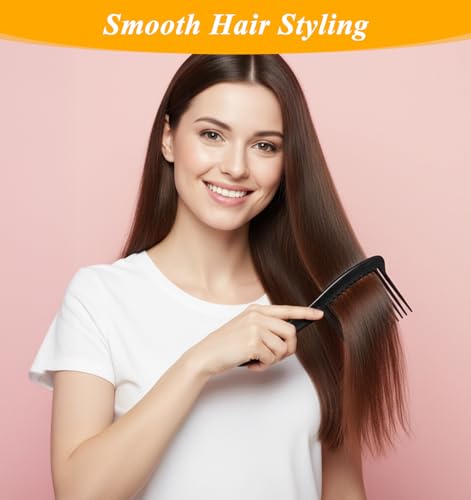 Peines de dientes anchos para cabello rizado, 2 piezas miniatura 4