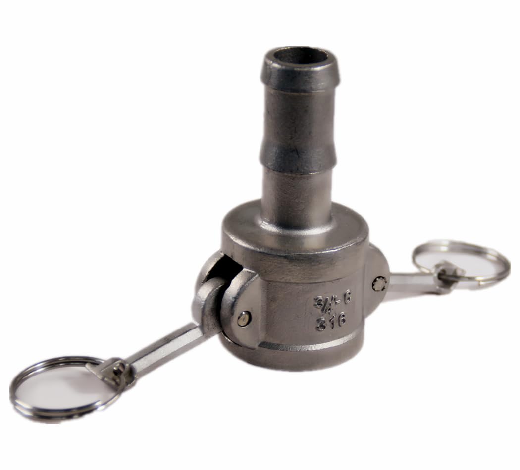Złącze do węża ogrodowego, Szybkozłącze typu C ze stali nierdzewnej, 4-punktowe, do rur i węży, zatrzaskowe, 1/2" 2"(1-1/2")