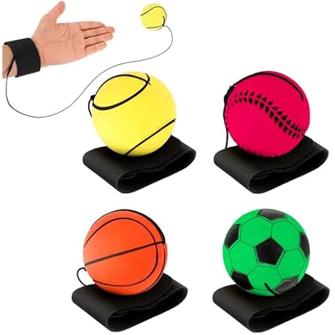 DSLSQD 4-Piece Fluorescent Wrist Return Balls Cover