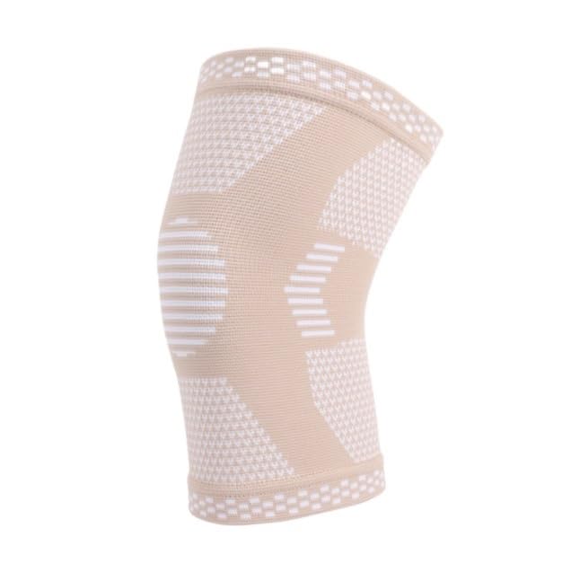 Ginocchiera Palestra Un Paio Di Ginocchiere, Maniche A Compressione Unisex For Ginocchio, For Esercizi E Corsa Tutore Ginocchio Sportiva(Beige,S)