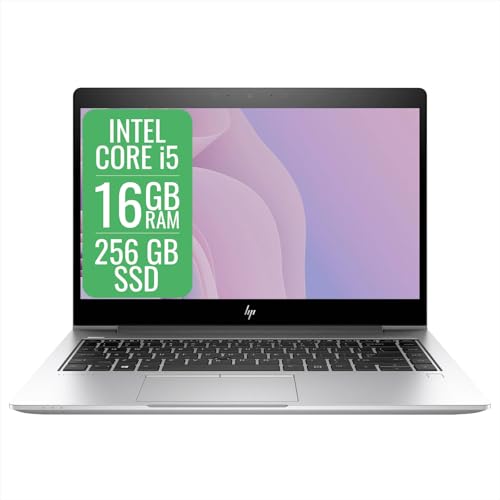 HP EliteBook Pc Portatile Notebook Intel i5 8th, Ram 16Gb, SSD 256Gb, Display da 14', WiFi, BT, Cam, Windows 11 Pro + Libre Office (Ricondizionato)