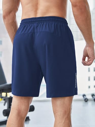 Image of TAGDO Men's Athletic Shorts with Zipper Pockets | Lightweight Workout Running Shorts Pants for Men | Elastic Waist Drawstring Gym Shorts for Training | Fitness, Sports, Casual Wear (2051)