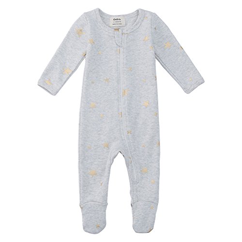 Image of Owlivia Organic Cotton Baby Pajamas, Boys Girls Zip Front Sleep 'N Play, Footed Sleeper, Long Sleeve