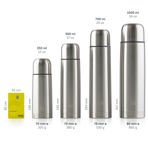Blumtal Thermoskanne BPA-frei,doppelwandige Isolierung, Edelstahlbecher, 350 ml – Ansicht 4