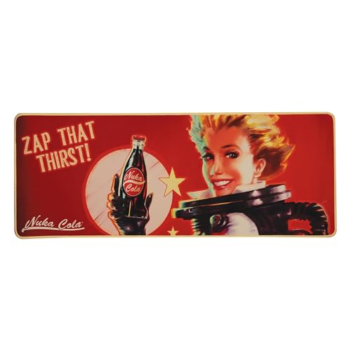 Fallout Nuka-Cola Xl Desk Pad & Coaster Set – Officially Licensed Merchandise - Desk Pad 800X300X3Mm - 3