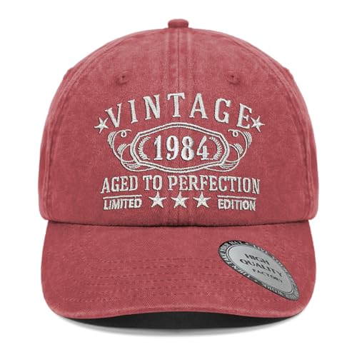 Image of 1926-1996 Birthday Gifts for Men Women,Personalized 30th-100th Birthday Ideas Gift,Parents Vintage Hat