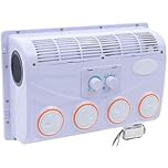 Generic Bianca, Condizionatore d'Aria per Camper 12V/24V, 955 BTU/hr, Portatile, Velocità del Vento Regolabile a Tre Velocità, Include 1 Condizionatore d'Aria per Auto