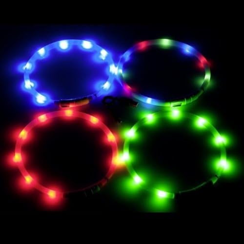 Karlie Visio Light LED Schlauchhalsband L: 20 - 70 cm pink