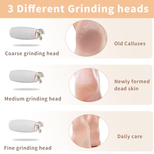 electric foot callus remover waterproof rechargeable pedicure tool foot scrubber wet amp dry use effectively removes hard skin amp calluses for smooth feet