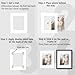 Golden State Art, Pack of 25, White Acid-Free Pre-Cut 16x20 Picture Mats for 11x14 Photos with White Core Bevel Cut Frame Mattes
