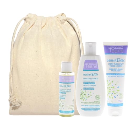 Téane - Essential baby care set - Toiletry and care kit from birth - Ideal as a birth gift