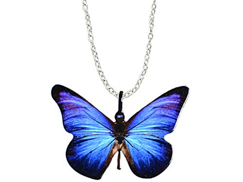 d'ears Iridescence Butterfly-Shaped Necklace Stainless Steel 18
