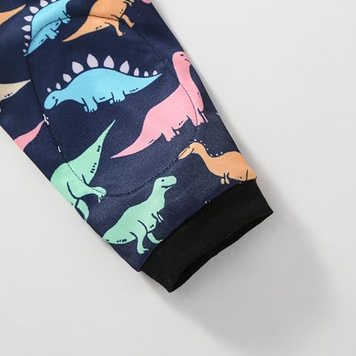 Image of Dogs Knee Protector Pad for Calluses Knee Brace Front Elbow Support Wrap Pet Sleeves for Wounds Dog Elbow Callus Treatment for Medium Large Dogs with Scarf(Large Colorful Dinosaur)