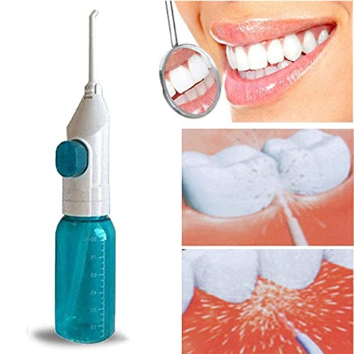 Image of SAFERSKY Water-Jet Flosser Air technology Cords Speed Dental Care Tooth Pick Power Dental Cleaning Whitening Teeth Kit Power Floss Air Powered Dental Water Jet (White) (Flosser)