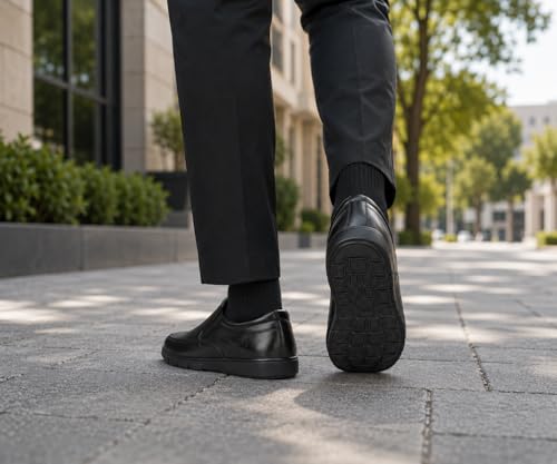 Image of Kraasa Brass Formal Shoes for Men | Vegan Leather Slip-On Office Shoes