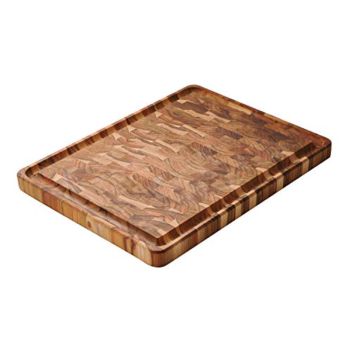 Tabla de Cortar Tramontina de Madera de Teca con Granos Extremos (45,09 cm x 34,29 cm) miniatura 1